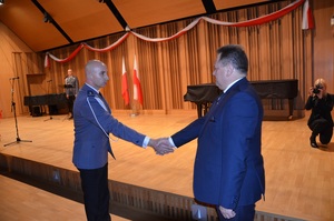 Uroczysty apel przed koncertem 