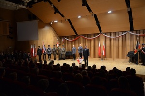 Uroczysty apel przed koncertem 