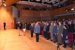 Uroczysty apel przed koncertem 