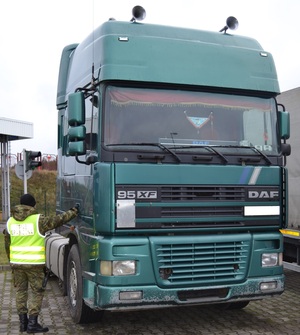 Kradziony DAF odzyskany w Kuźnicy