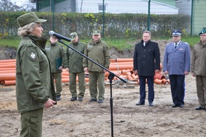 Wmurowanie aktu erekcyjnego pod budowę stacji obsługi pojazdów 