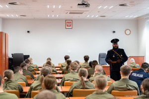 Zajęcia dla uczniów klas mundurowych 