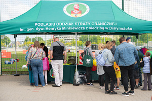 Dzień Dziecka na Chorten Arenie Stoisko promocyjne Podlaskiego Oddziału Straży Granicznej.