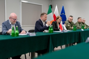 Wizyta Ministrów Spraw Wewnętrznych Polski i Irlandii na granicy polsko-białoruskiej 