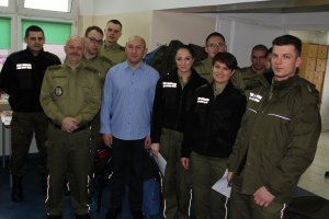 Funkcjonariusze Straży Granicznej oddali krew w ramach akcji „SpoKREWnieni służbą” 