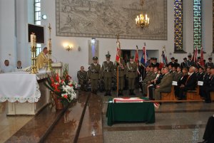 Uroczystość nadania proporca Placówce SG w Rutce-Tartak 