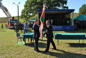 Uroczystość nadania proporca Placówce SG w Rutce-Tartak 