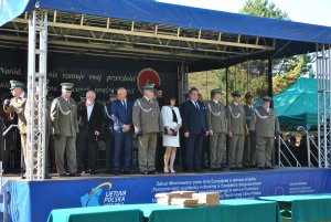 Uroczystość nadania proporca Placówce SG w Rutce-Tartak 