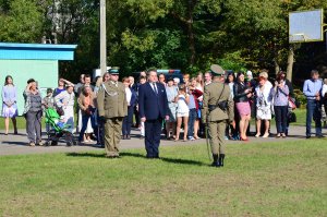 Uroczystość nadania proporca Placówce SG w Rutce-Tartak 