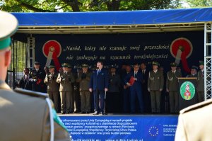 Uroczystość nadania proporca Placówce SG w Rutce-Tartak 