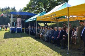 Uroczystość nadania proporca Placówce SG w Rutce-Tartak 