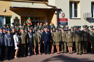 Uroczystość nadania proporca Placówce SG w Rutce-Tartak 