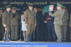 Uroczystość nadania proporca Placówce SG w Rutce-Tartak 