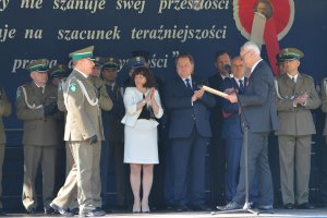 Uroczystość nadania proporca Placówce SG w Rutce-Tartak 