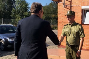 Sekretarz Stanu w MSWiA z wizytą w Podlaskim OSG