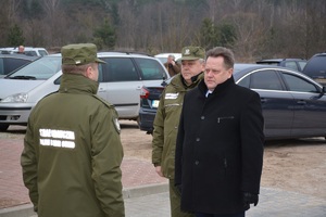 Uroczystość przekazania nowych samochodów w Augustowie 