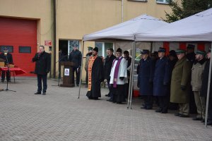 Uroczystość przekazania nowego samochodu Placówce SG w Kuźnicy 