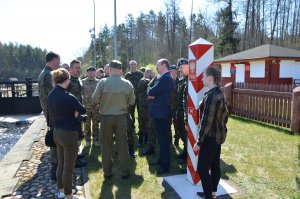 Uczestnicy ćwiczenia "Brama18" w Podlaskim OSG 