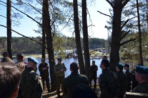 Uczestnicy ćwiczenia "Brama18" w Podlaskim OSG 