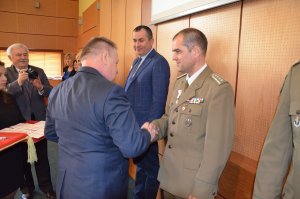 Uroczystość wręczenia odznaczeń zasłużonym krwiodawcom 