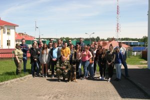 Studenci AMW z wizytą w Placówce SG w Bobrownikach 