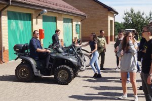 Studenci AMW z wizytą w Placówce SG w Michałowie 
