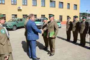 Uroczysty apel w PSG w Kuźnicy 