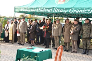 Uroczystość nadania imienia por. Tadeusza Borzuchowskiego Placówce SG w Szudziałowie 