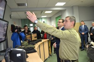 Wizyta Premiera Mateusza Morawieckiego na przejściu granicznym w Kuźnicy 
