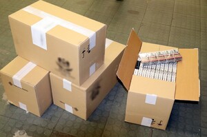 Tir wypełniony nielegalnymi papierosami 