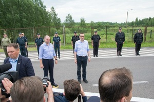 Spotkanie premierów Polski i Litwy w dpg w Budzisku 
