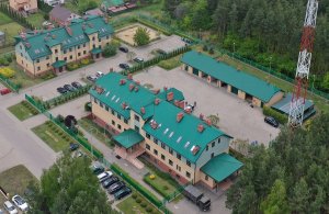 Widok na placówkę z lotu ptaka Widok na placówkę z lotu ptaka