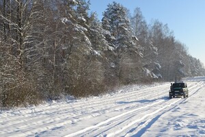 Zimowy patrol. fot. Placówka SG w Kuźnicy 