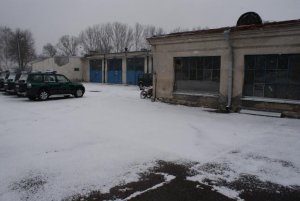 Stacja obsługi pojazdów przed przebudową Stacja obsługi pojazdów przed przebudową