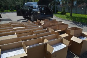 Ujawnione nielegalne papierosy warte około 350 tys. zł. 