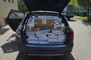Ujawnione nielegalne papierosy warte około 350 tys. zł. 