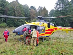 Akcja ratownicza w okolicach miejscowości Pieńki