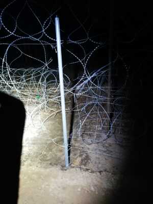 Podczas siłowej próby przekroczenia granicy 