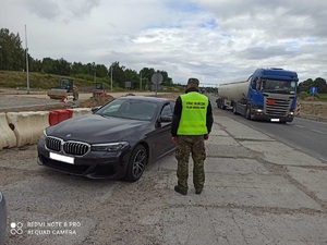 Zatrzymane BMW 