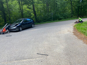 Wypadek drogowy w okolicach Białowieży 