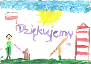 Podziękowania przygotowane przez dzieci 