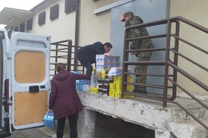 Otrzymane artykuły spożywcze z Caritas 