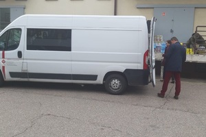 Otrzymane artykuły spożywcze z Caritas 