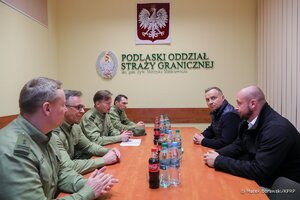 Spotkanie w Podlaskim Oddziale Straży Granicznej 