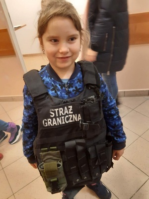 Wizyta dzieci w Komendzie POSG 