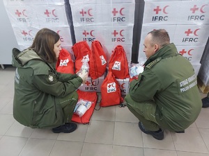 Otrzymane artykuły z Polskiego Czerwonego Krzyża 