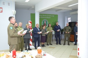 Spotkanie opłatkowe w Placówce SG w Bobrownikach 