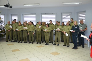 Spotkanie opłatkowe w Placówce SG w Bobrownikach 