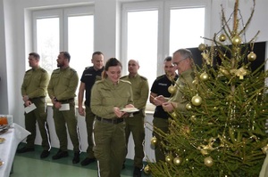 Spotkanie opłatkowe w Placówce SG w Narewce 