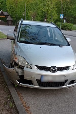 Zatrzymane auto po pościgu 
